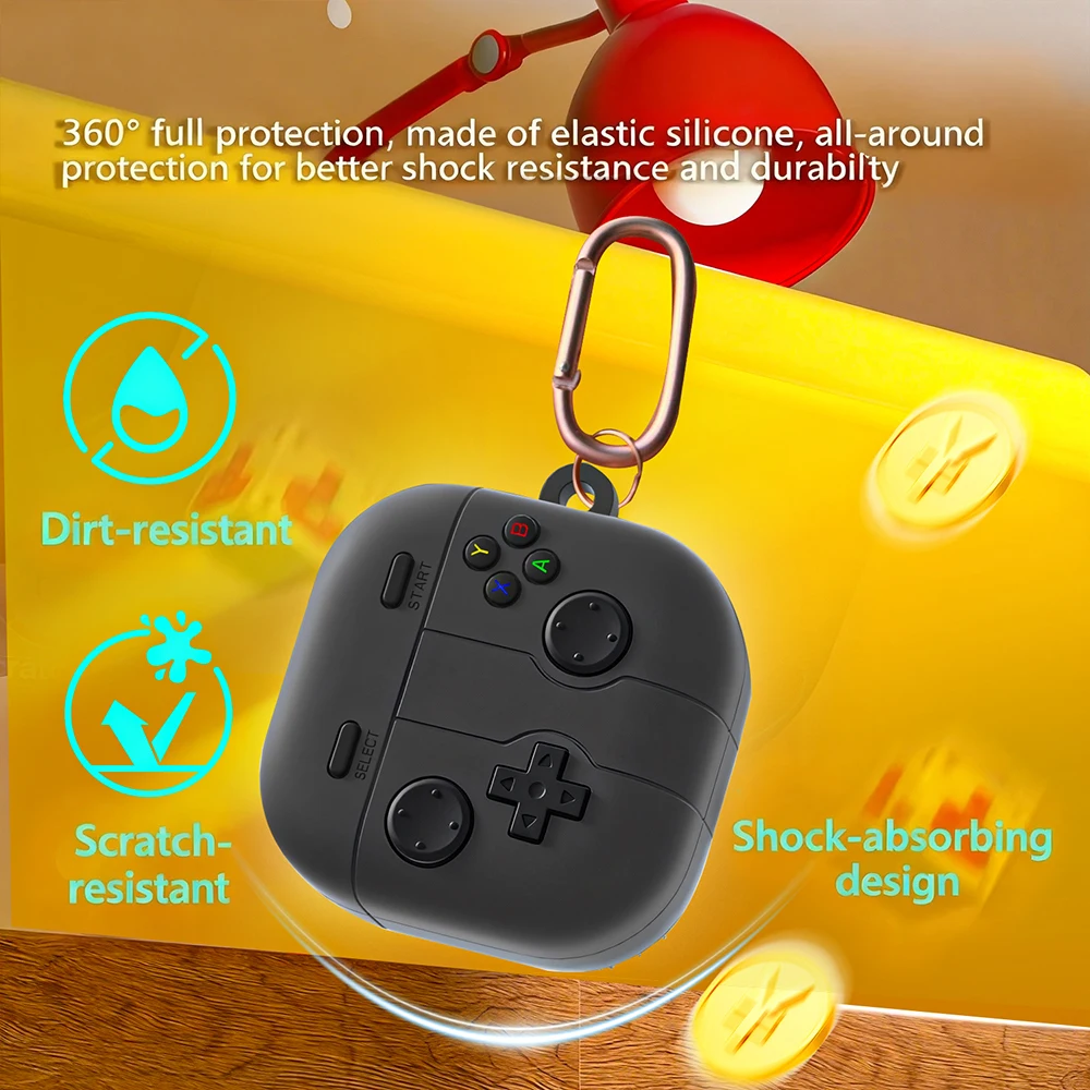 Cute Cartoon 3D Game Controller Silicone Shockproof Earphone Case Cover