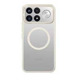 Magnetic Crystal Matte Anti - Fingerprint Protective Phone Case for Redmi K100 Pro Max (Grey - with Magnet)