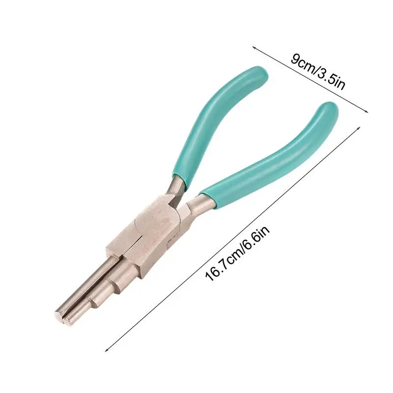 Jewelry Pliers Wire Plier Loopers 3 Steps Heavy Duty Polished Steel Head Comfort Grip Handle Precision Wire Bending Tool For