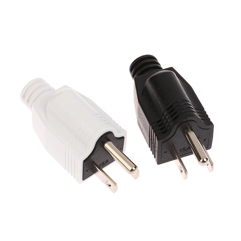 American Detachable Plug 15A AC Electrical Power Male Plug Adaptor Adapter Wire Rewireable Extension Cord Connector plug adapter