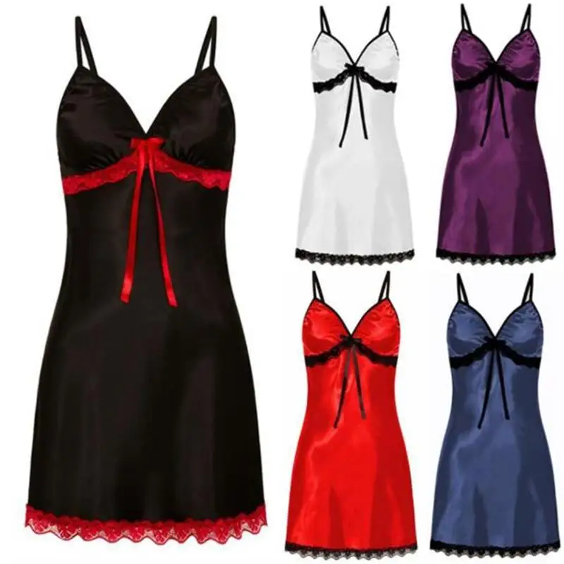 Sexy Nightgown For Women Sexy Nightie Sleepwear Plus Size Lace Floral Female Lingerie Suspenders Nightdress Robe Babydoll Summer women lingerie,women lingerie set,women nightgowns,women nightdresses,sleeping dress