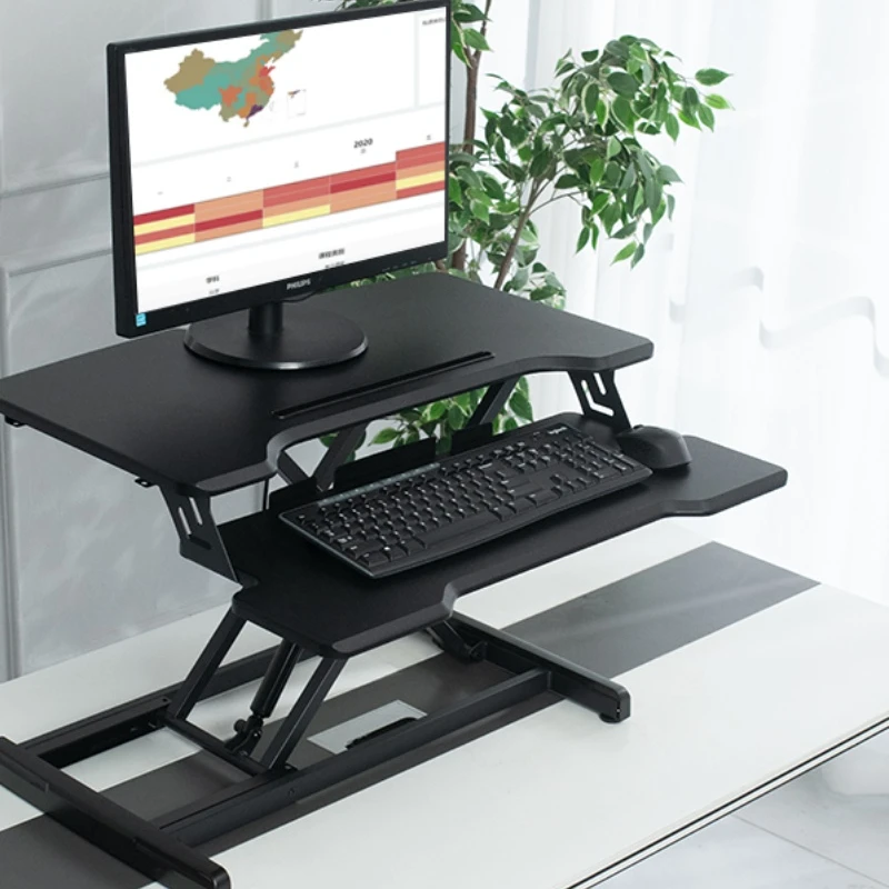 Stand-up lifting workbench laptop desk foldable display heightening stand