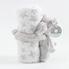 Baby Blanket with Doll Warm Quilt for Newborn Bedding Baby Swaddle Wrap Flannel Lamb Soft Baby Stroller Blanket 4