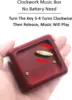SOFTALK Jurassic Park Solid Wood Wine Red Theme Music Box Birthday, Christmas, Valentine's Day Gifts 5