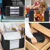 Foldable storage bag large wardrobe clothing organization bag under bed storage box dustproof cotton quilt storage bag 4