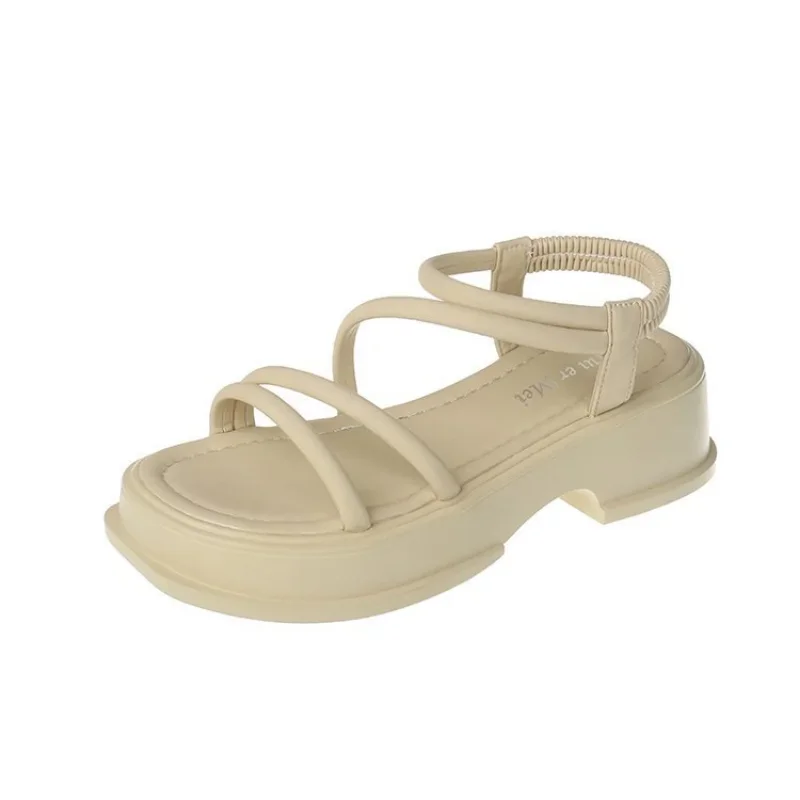 New Women's Shoes Fashion Thick Sole Comfort Thin Strap Soft Sole