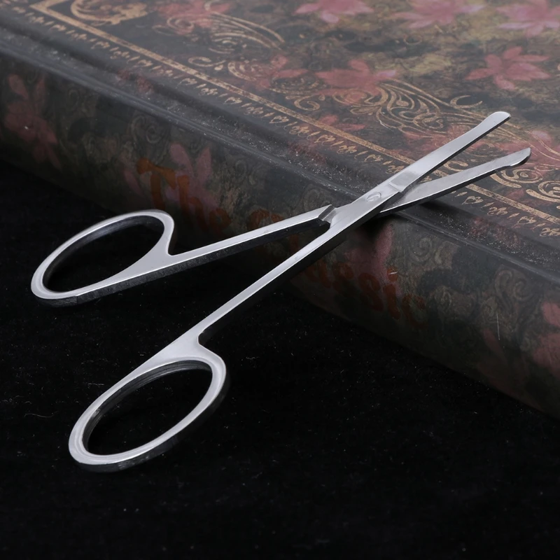 50LD Fashion Stainless Steel Nose Hair Scissors Ear for Facial Trimmers Cut Beauty To 5