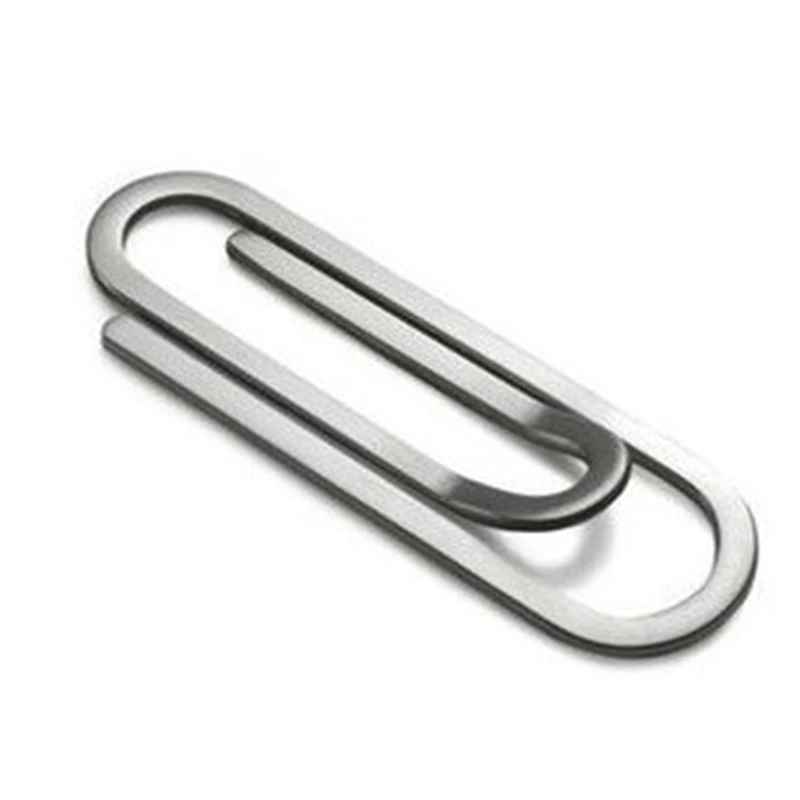 

Stainless Steel Slim Pocket Money Clip Wallet Cash ID Credit Card Holder Metal Steel Bill Clip Folder