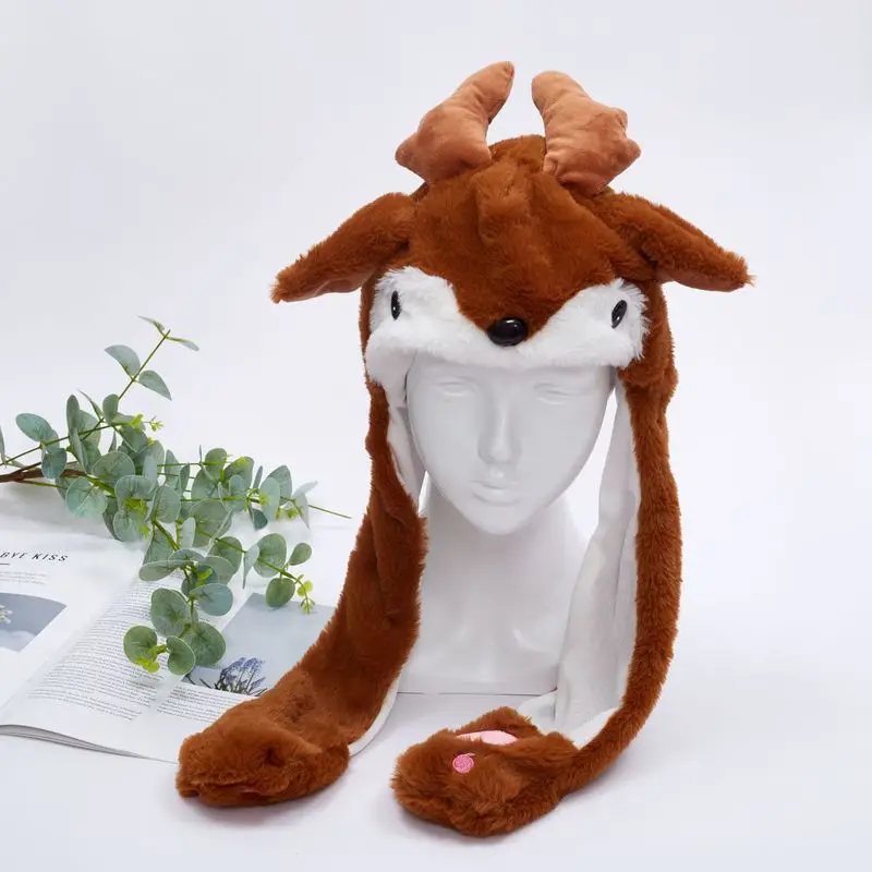 Cartoon Influencer Hat Air Bag Ears Christmas Children's Girl Funny Stuffed Toy