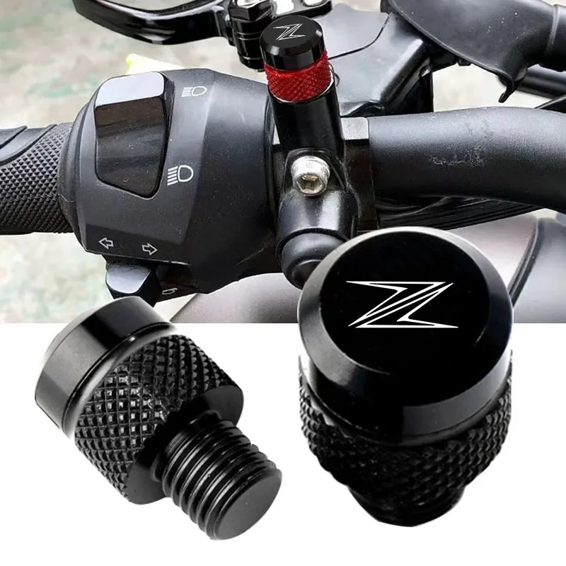 For KAWASAKI New Z400 Z900 Z1000 Z800 Z750 Z300 Z650 Motorcycle M10*1.25 rear Mirror Hole Plugs Bolts screws Accessories