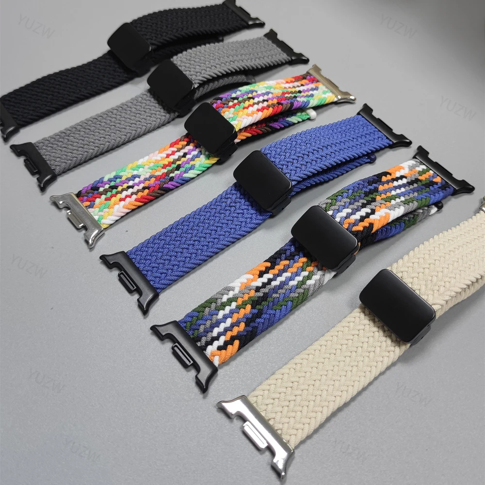 Magnetic Braided Nylon Loop Watch Band Strap - Universal Fit