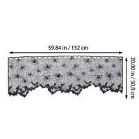 Spider Web Halloween Decorations Mantel Hanger for Garland Window Curtain Black 2