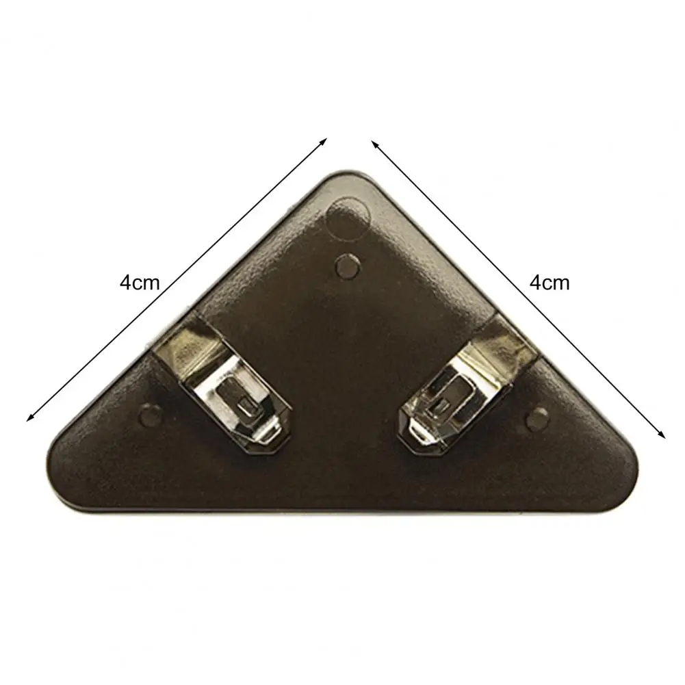 Paper Clips Binder Clips Metal Clamp Clips Book Clips 5Pcs Transparent Triangle Corner Clips Multifunctional Document File Book Page Corner Clips Students Supplies