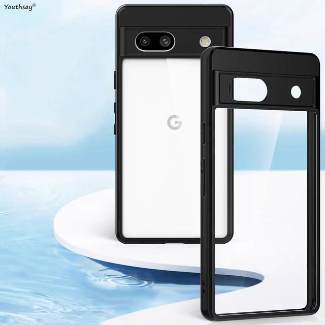 For Google Pixel 7A Case For Pixel 7A Cover Hard Clear PC Soft TPU