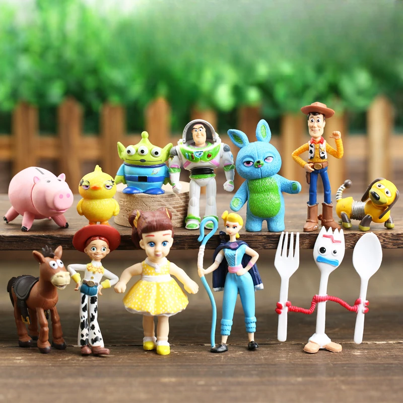 12pcs/Set Disney ToyStory Woody Jessie Buzz Lightyear Bullseye