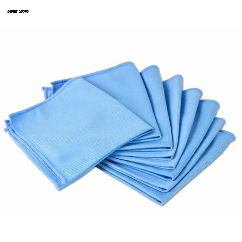 Car Cleaning Microfiber Glass Towel Cloth Towels Wash Window Polishing Absorbent Windshield Cloth 30cmx30cm 1pcs 4