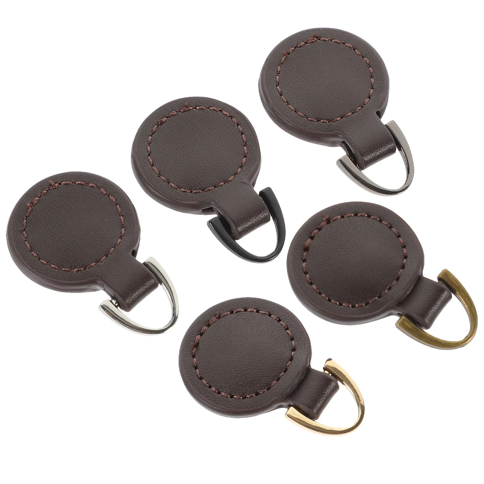5Pcs 범용 지퍼 풀 탭 교체 키트 내마모성 지퍼 헤드 가방, 배낭, 재킷, 다운 재킷용 프레스온 수리 키트