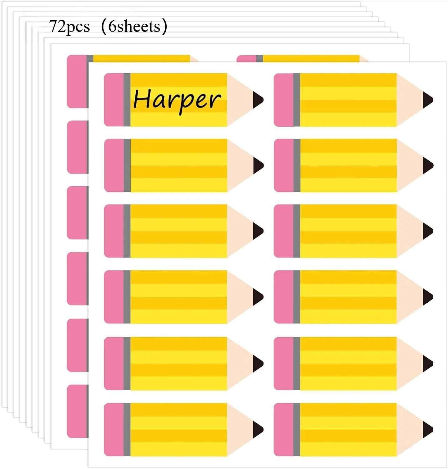 תגיות שמות בית ספר - תוויות ארגון כיתות דפים לקישוט לוח דפים שמות תלמידים למורים, משרדים, מסיבות