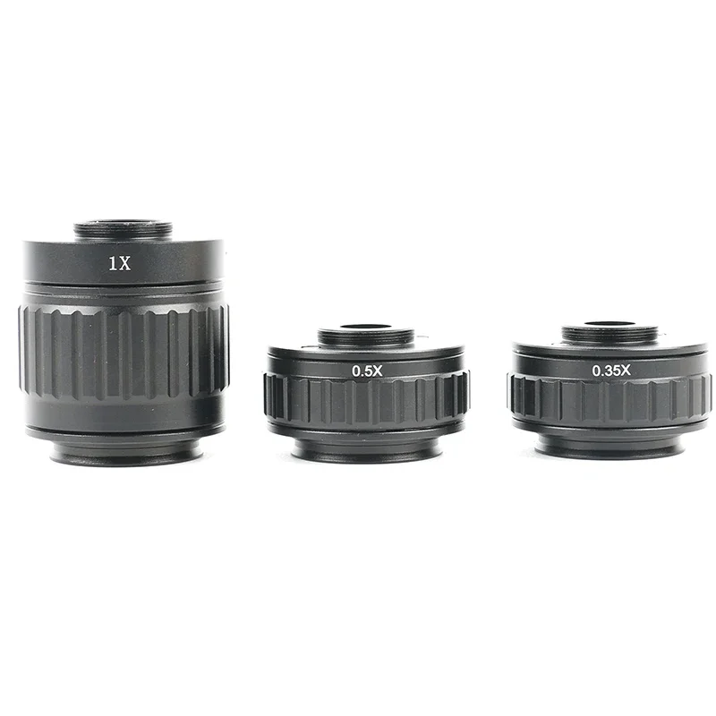 Microscope Adapter 0.3X 0.35X 0.4X 0.5X 1X C Mount Lens Focus Adjustable Camera For Trinocular Stereo Microscope 38MM Interface