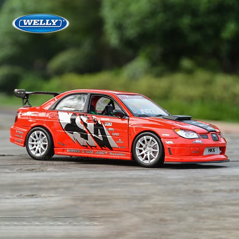 

Модель автомобиля WELLY 1:24 Subaru lmpreza, модель легкосплавного автомобиля, Литые и игрушечные автомобили, коллекционная игрушечная машинка