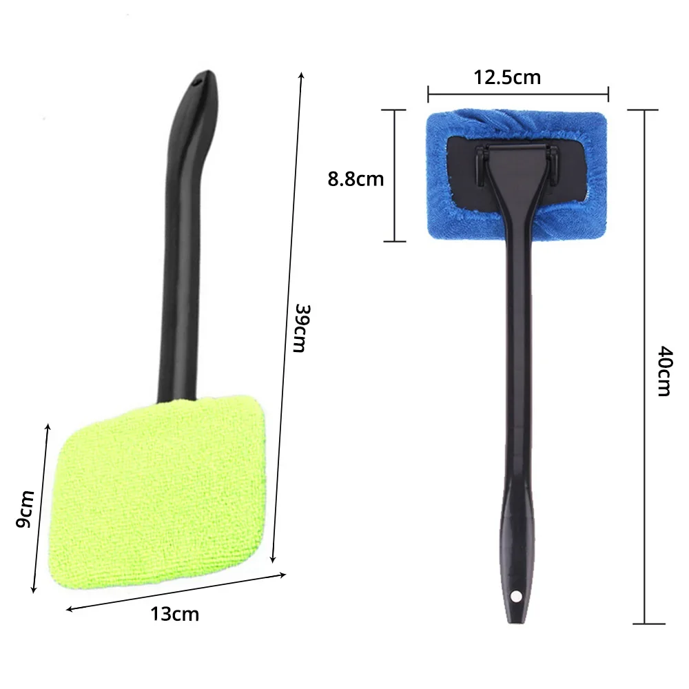 Car Windshield Cleaner Microfiber Car Window Cleaning Brush with Washable  Pad Extendable Handle Interior Exterior Car Washer Mop - AliExpress