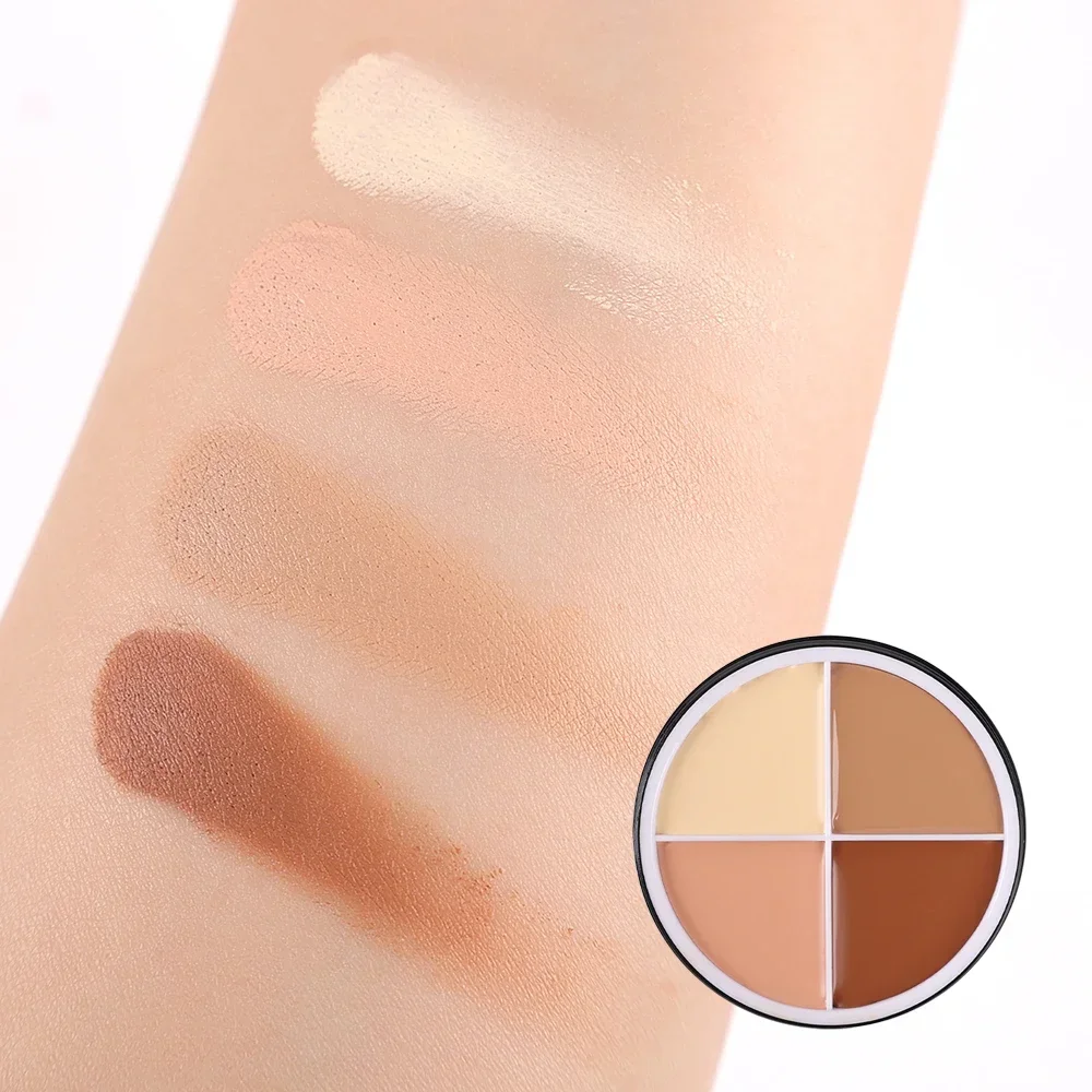 Sponge Head Concealer Liquid Concealer Waterproof Concealer Makeup Concealer Face Concealer Pen Concealer Powder Concealer Palette Concealer Foundation Cream Face Concealer 4 Colors Makeup Concealer Palette Waterproof Moisturizing Face Contour Bronzer Make Up Face Foundation Cream Concealer