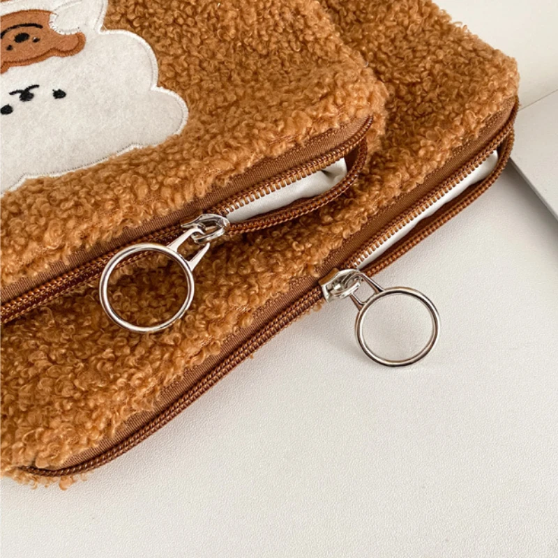 Kawaii Mini Purse Cute Small Wallets Aesthetic Bear Embroidery