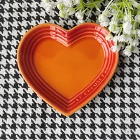 Ceramic Cat Bowl Extra Heart-Shaped Wide Anti Vomiting Stress Free Design12cm Durable Ceramic Pet Bowl for Small Cats Dogs 5