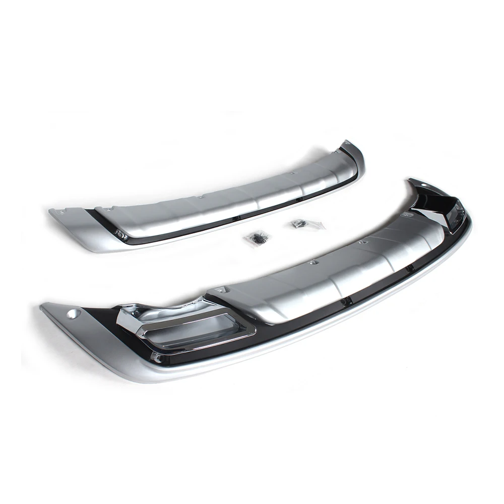PP Front And Rear Bumper Lip Protector Fender Guard Plate Covers Kit 2PCS/Set For KIA Sportage 2011-2014
