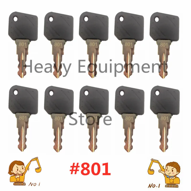 

Ключ зажигания 801 0009730419 0009701304 для вилочного погрузчика Linde, 10 шт.