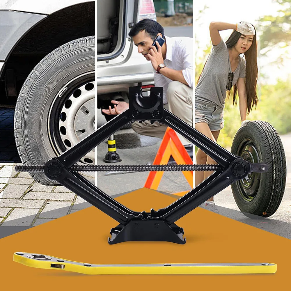 2T/3T Car Scissor Jack with Wrench 2