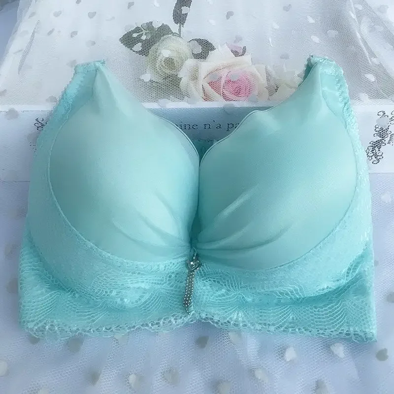 Push Up Padded Bra 12CM Thicken for Small Chest A B Cup Wireless Comfort Bras with Wide Side Wings No Spill Lingerie Seamless 5