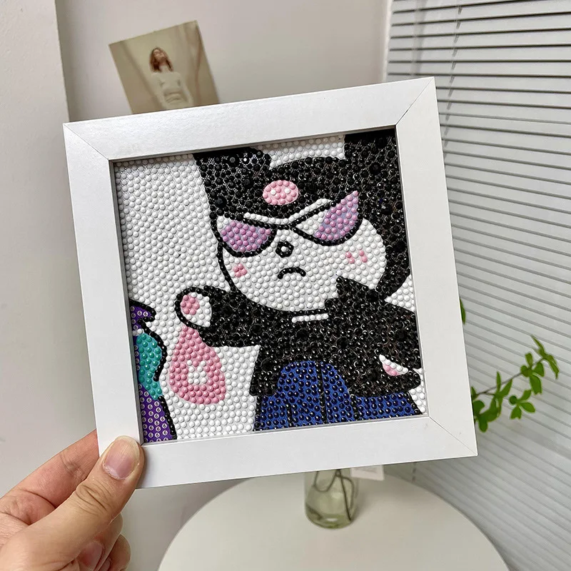 Hello Kitty Kuromi Kits De Pintura Diamante, Anime Girl, Desenhos Animados  5D, DIY, Diamante Redondo Completo, Mosaico, Decoração de Casa - AliExpress