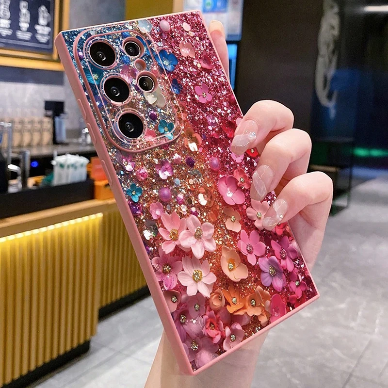 Cherry Tulip Floral Pattern Phone Case Cover