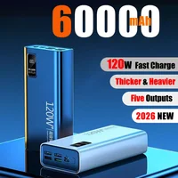 60000mAh High Capacity Power Bank 120W Fast Charging Powerbank Portable Battery Charger For iPhone Samsung Huawei Xiaomi - Image 2