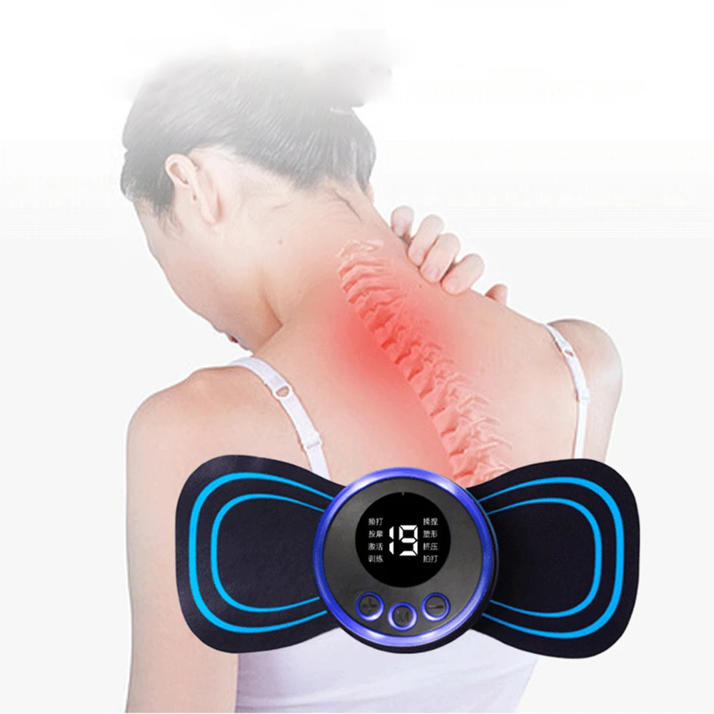 

Portable Mini Electric Neck Massager 8 Massage Modes Cervical Massage Pain Relief Neck Back Leg Health Care Relaxation Tool