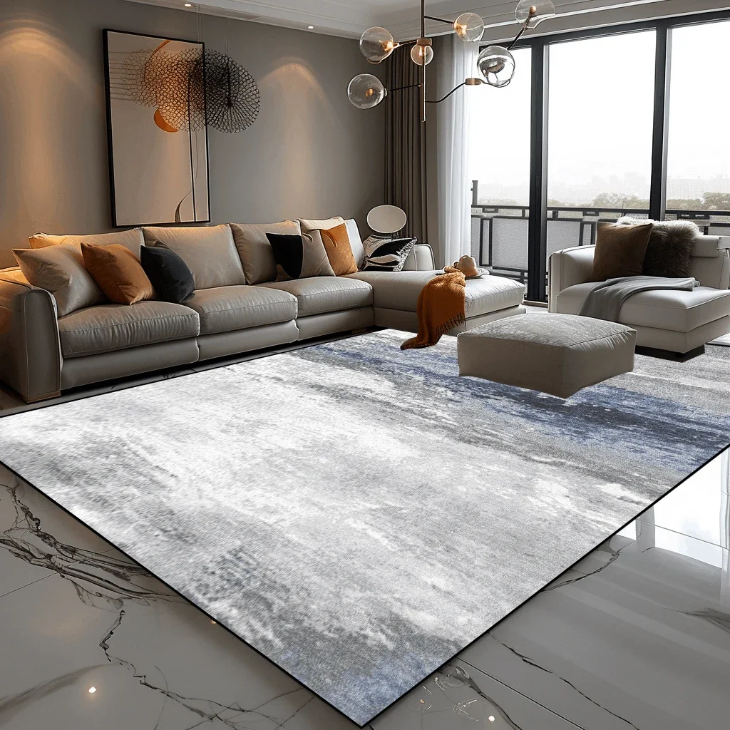 Light Luxury Abstract Carpet for Living Room Modern Decoration Home Sofa Side Floor Mats Non-slip Washable Rugs for Bedroom 3