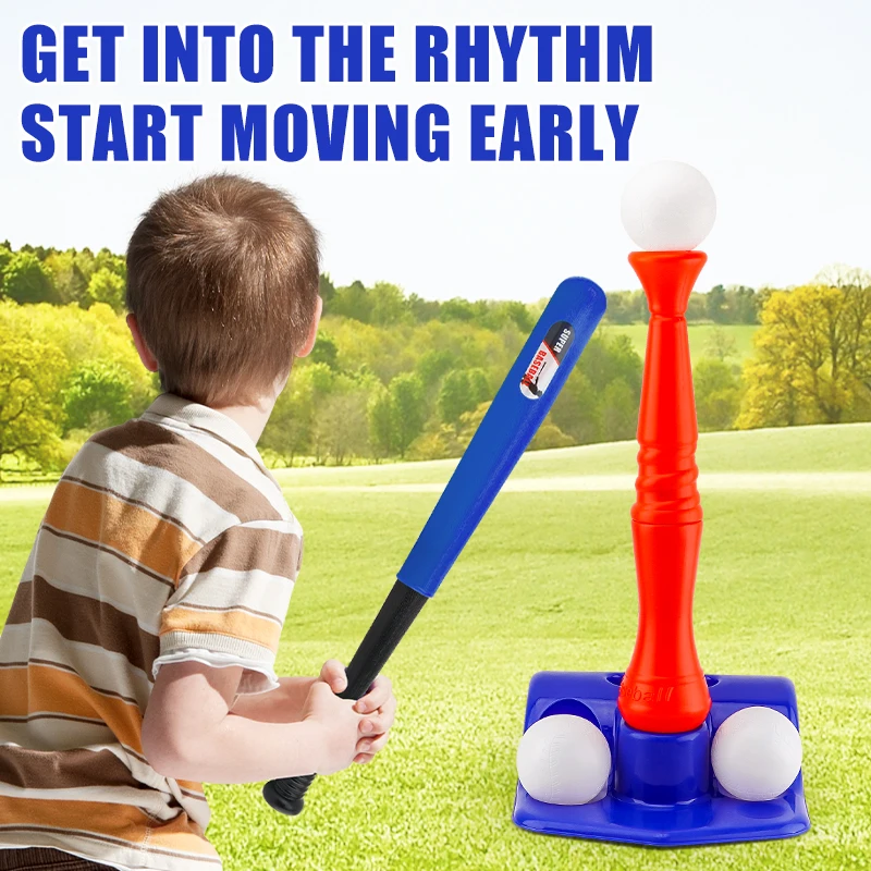 مجموعة طاولة بيسبول للأطفال - مضرب رياضي داخلي/خار...