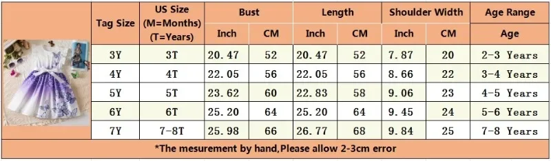 Robe imprimée papillon pour filles, tenue d'été