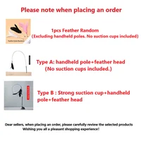 Cat Toy Cat Teaser Stick With Bell Extended Rod Suction Cup Self High And Durable Bite Teaser Tool Replaceable Feather Head 6