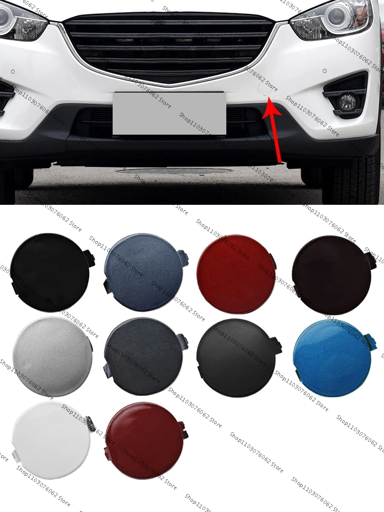 Car Front Bumper Tow Hook Cover Cap Trailer Hauling Eye Cover Lid For Mazda CX5 CX-5 2013 2014 2015