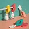 Baby Spoon Fork Learn To Eat Training 1-2 Years Old To Eat Baby Child Chopsticks Set Complementary Food Fork Plastic Tableware 2