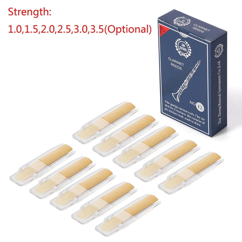 

10Pcs Clarinet Clarinet Reed Reed Instrument Accessories Hardness