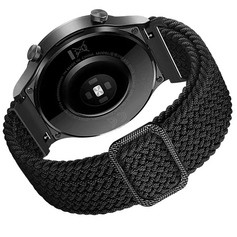 Braided Velcro Strap, 20mm 22mm Adjustable Watch Band