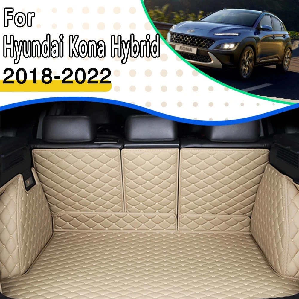 

Car Rear Trunk Mat For Hyundai Kona Kauai Hybrid OS 2018~2022 Waterproof Rear Mat Car Trunk Storage Pad Car Accessories Interior