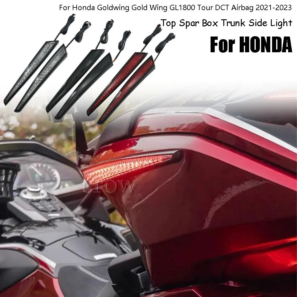 

Верхняя Подвеска для мотоцикла, боковая подсветка для багажника, декоративная светодиодная подсветка для Honda Goldwing Gold Wing GL1800 Tour DCT подушка безопасности 2021-2023