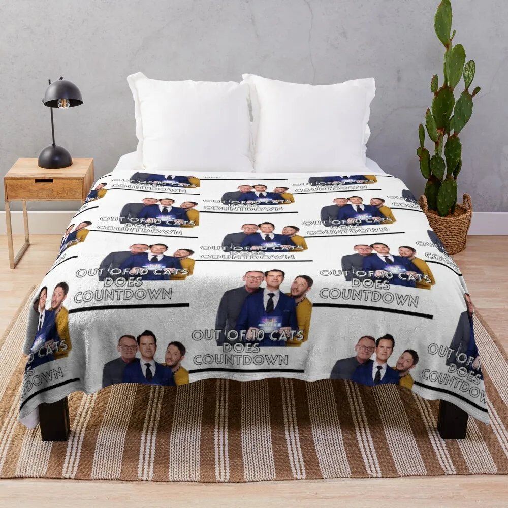 

8 Out Of 10 Cats Does Countdown Throw Blanket Blankets For Sofas Furry Blankets Flannel Blanket christmas blanket