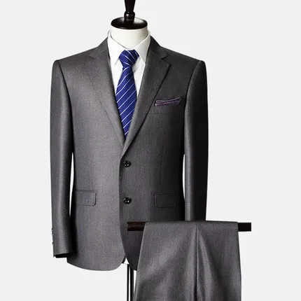 Men‘s Suits Peaked Lapel Custom Casual Groom Tuxedos Business Retro Classic Tuxedos For Wedding Blazer Pants