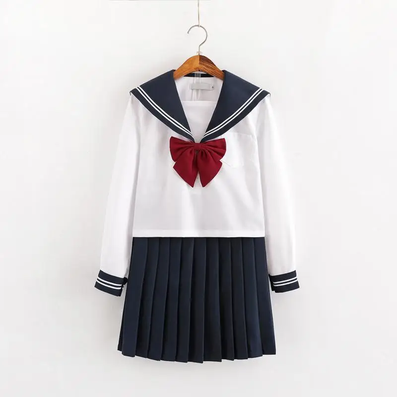 Japanese School Uniform Skirt and Tops for Girls Cosplay