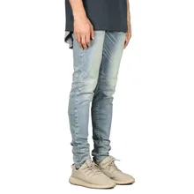 

Mens Jeans Fashion Elastic Slim Fit Jeans Men's High Street Denim Pants Pencil Pants Full Length Trousers Skinny Jeans Men